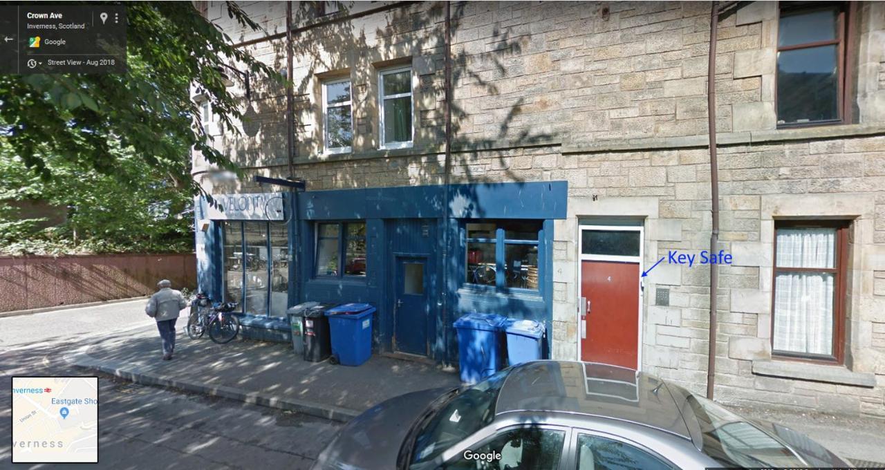 No 10 Immaculate City Centre, Top Floor 2 Bed Flat With Free Parking Inverness Eksteriør billede